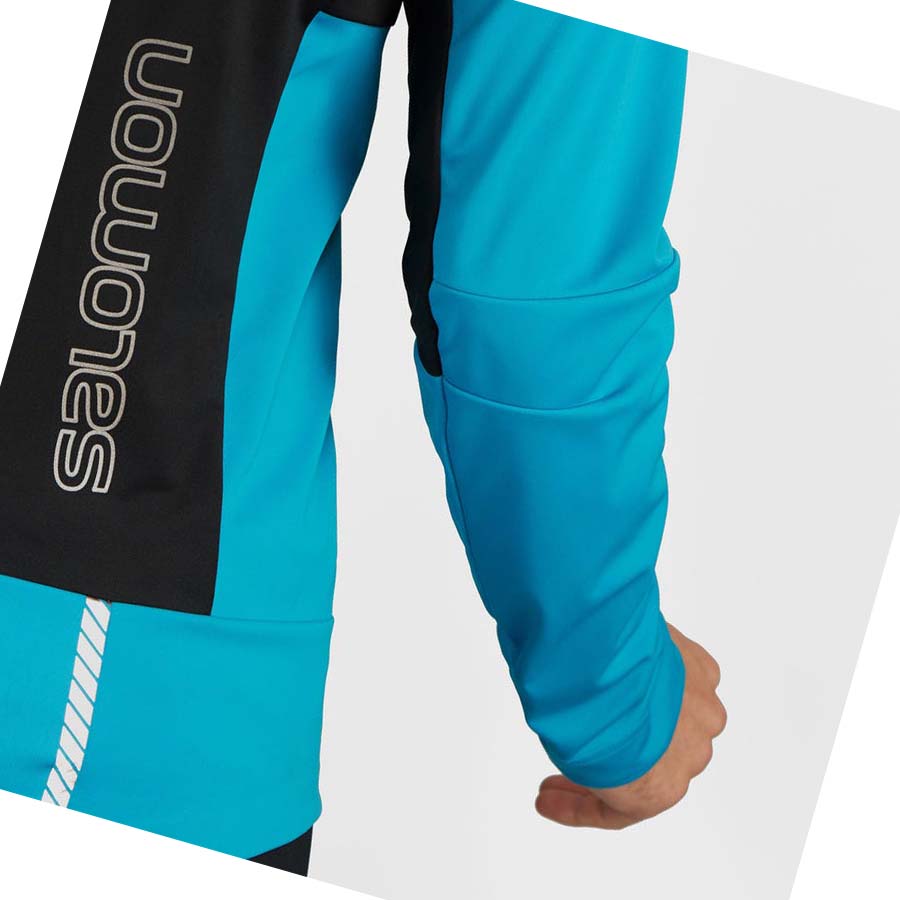 Salomon GORE-TEX INFINIUM™ WINDSTOPPER® PRO Erkek Ceket Siyah | TR 3260HAP